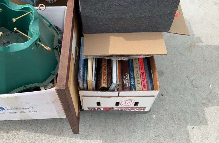 Picture Idea: Pallet Lot Includes Books Fire Truck Clothing Hamster Cage Parts