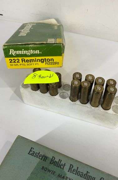 Mixed ammo, remington 222 50gr soft pt 8 rounds, Pmc 223A/d 5.56mm ball ...