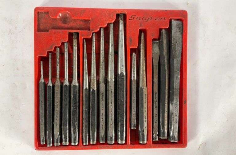 Snap On punch and chisel set. Hash Auctions