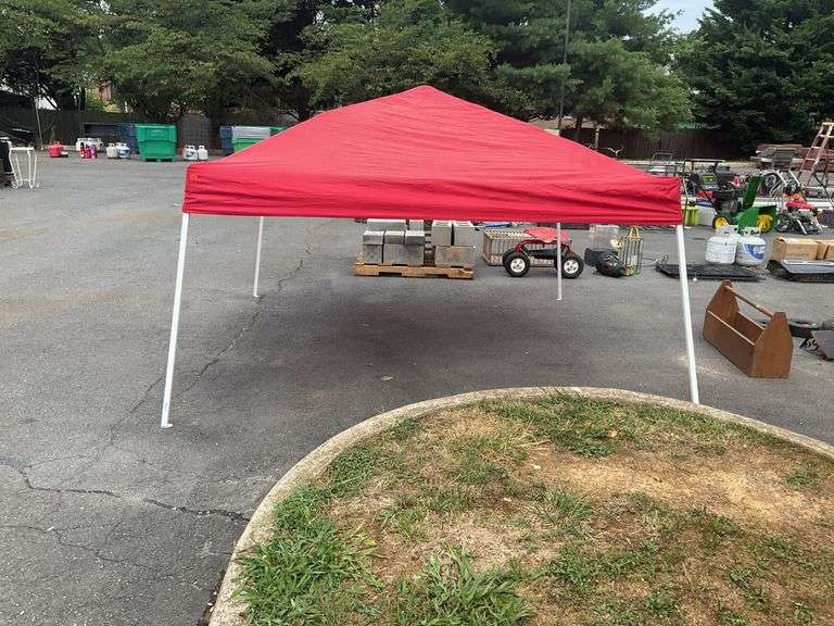 Quest slant leg canopy, 10x10, some holes