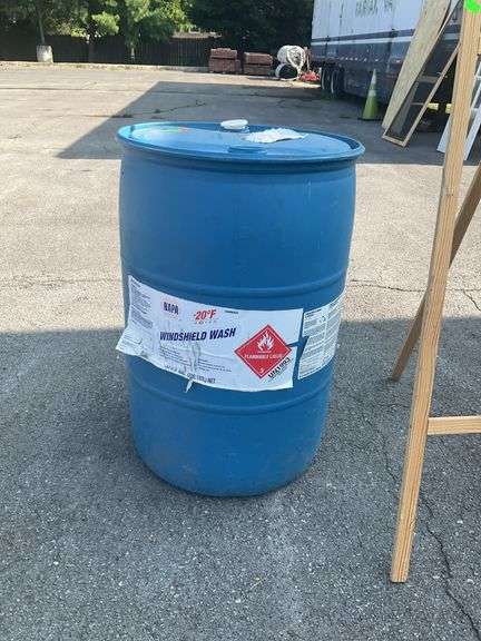 Poly drum, 50gal capacity, empty
