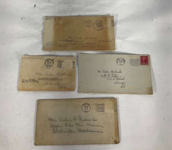 Collection of Love Letters from the 1930s with Envelopes - Hash Auctions