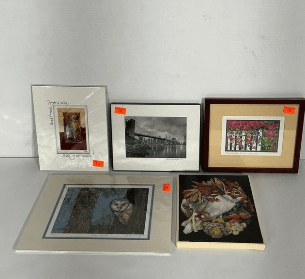Collection of Framed and Unframed Prints and Artwork (6 Items) - Hash ...
