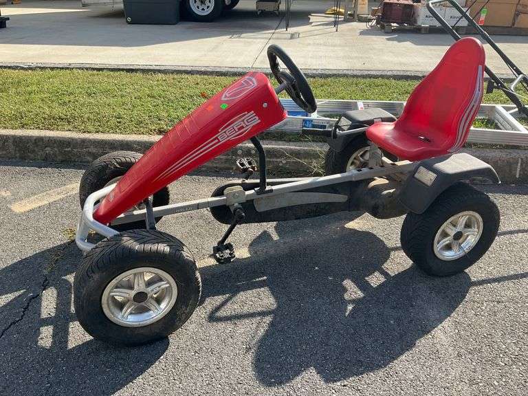 Berg Pedal Cart with Red Body and Steering Wheel