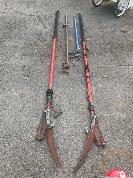 Two Pole Saws and One Pipe Clamp