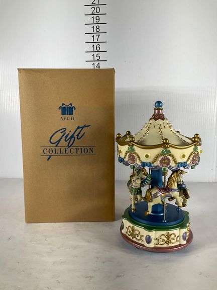 Avon Gift Collection Musical Carousel with Light-Up Feature - Hash Auctions