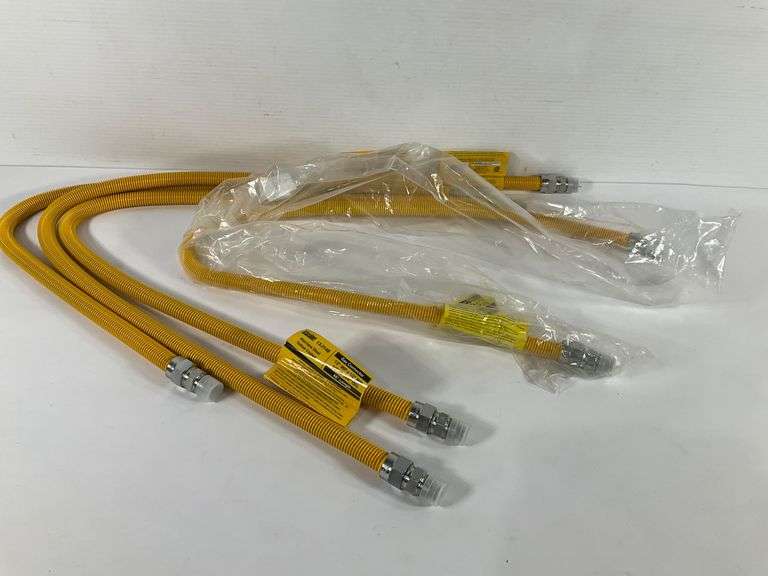 4 Kissler 13-3148 Stainless Steel Yellow-Coated Gas Connector, 48-Inch ...
