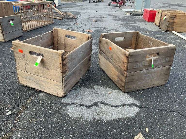 Wooden Crates with Handholds