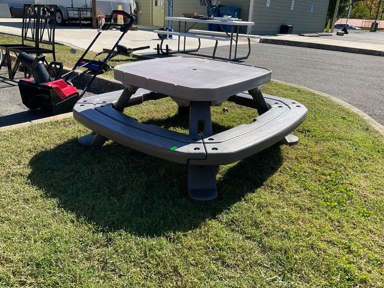 Little Tikes Plastic Picnic Table with Integrated Benches