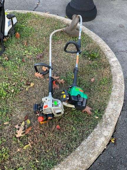 Two Gas-Powered String Trimmers for Parts or Repairs