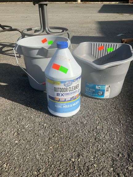 Two Buckets and Miracle Brands Outdoor Cleaner 2x Concentrate
