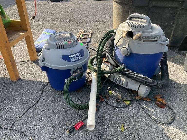 Two Shop-Vac Wet/Dry Vacuum Cleaners