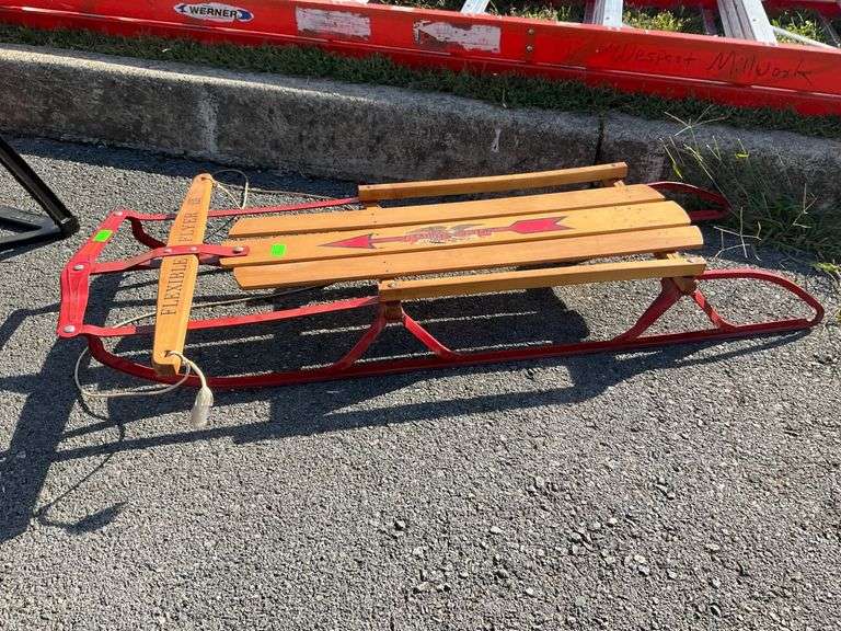 Flexible Flyer III Wooden Sled With Steel Runners