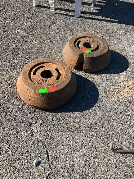 Cast Iron Tractor Weights, Model 0410A by Great Lakes Tractor Co.