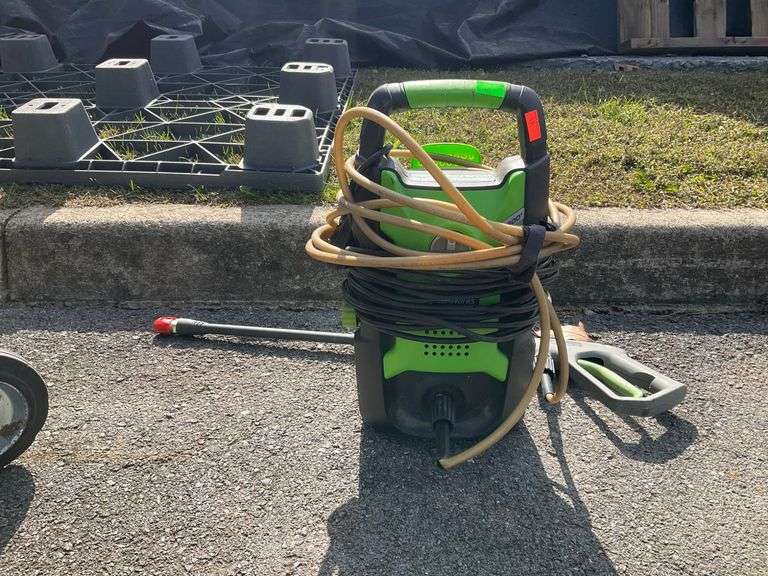 Greenworks GPW1602 Electric Pressure Washer with Hose and Spray Gun