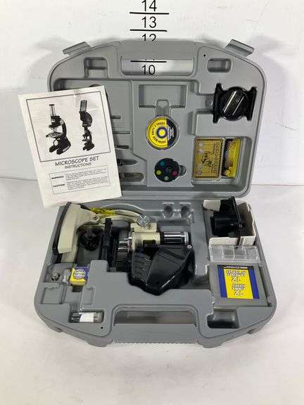 Micro-Science Deluxe Microscope Set with Accessories - Hash Auctions