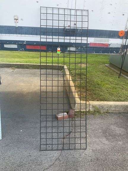 Grid Style Panel, 72”x24”, Black Metal