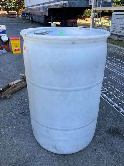 50-Gallon Plastic Drum With Two Openings