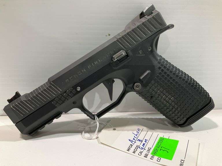 Archon Firearms Model B 9mm Semi-Automatic Pistol with Soft Case (FFL background check required)