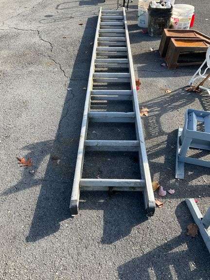 24” Extension Ladder with Metal Frame