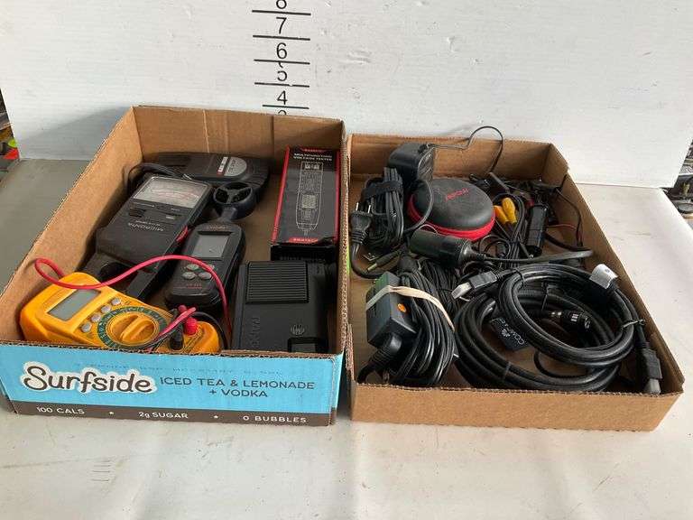 Electrical Testing Devices and Cables with Red Case