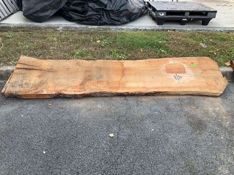 Cherry Slab with Live Edge, Measuring 3x22x8