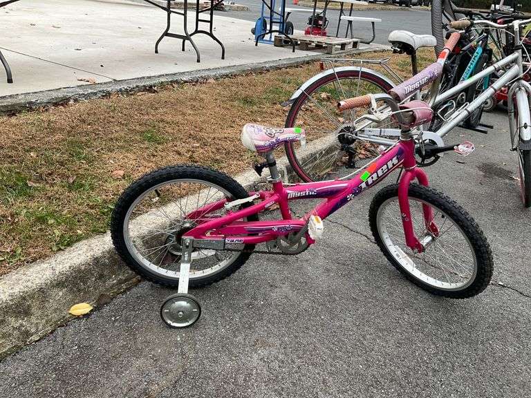Trek Mystic 20-Inch Pink Children’s Bicycle with Training Wheels