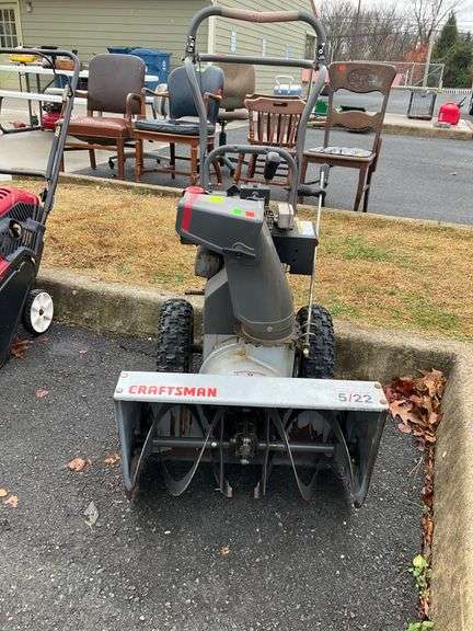 Craftsman 5/22 Two-Stage Snow Blower with 9-Inch Impeller