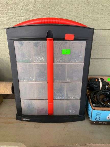 Black+Decker Plastic Organizer With Hardware Assortment