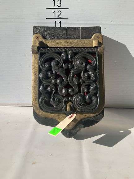 Decorative Iron Piece with Scroll Design