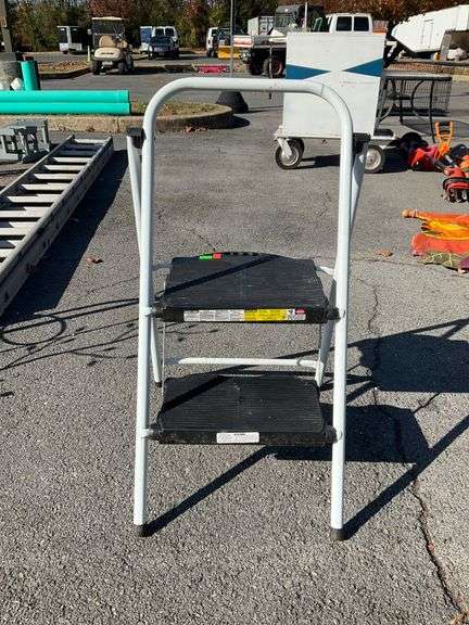 Stapleton Two-Step Folding Step Ladder, 17-inch Height to Top Step