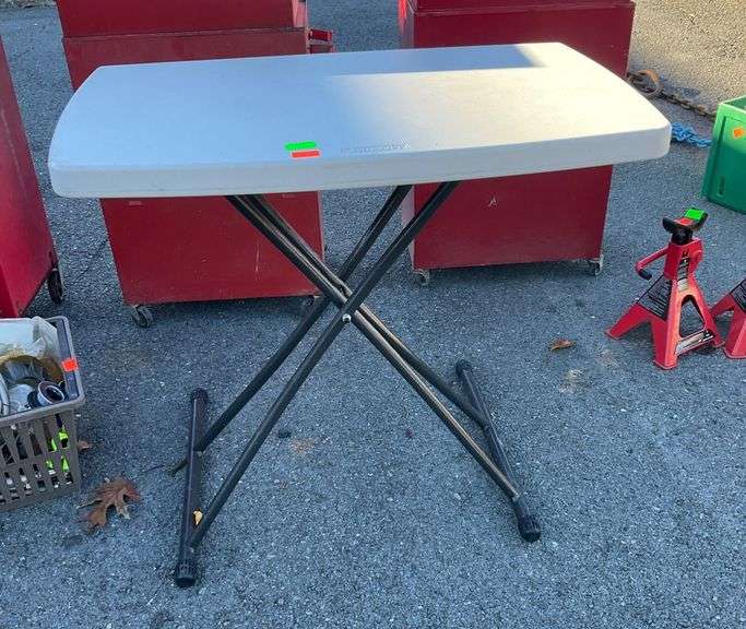 Lifetime Folding Table with Plastic Top and Metal Frame