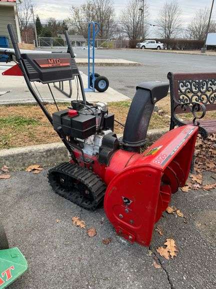 MTD 8/26 Two-Stage Snow Blower with Track Drive