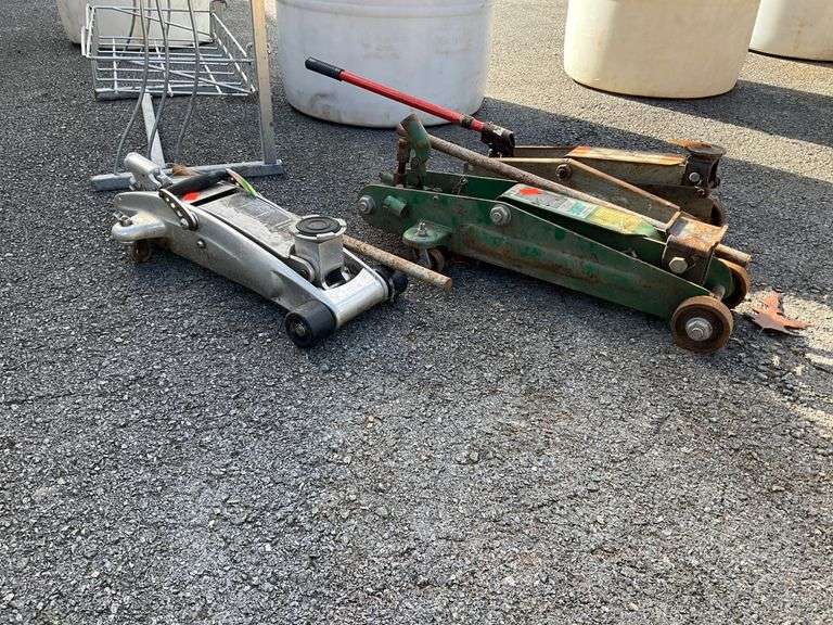 Three Hydraulic Floor Jacks for Repairs and Parts