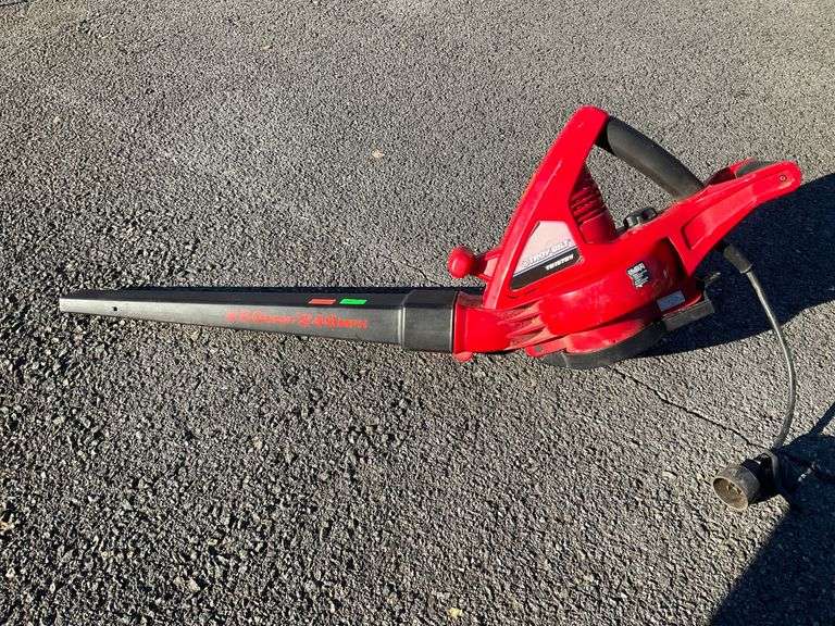 Troy-Bilt TB197BV Electric Blower with 450 CFM/240 MPH Capacity