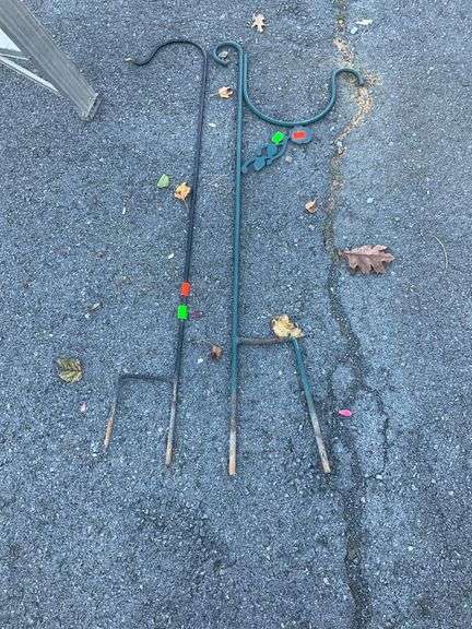 Metal Garden Stake Flag Holders/Planter Holder, 48”H