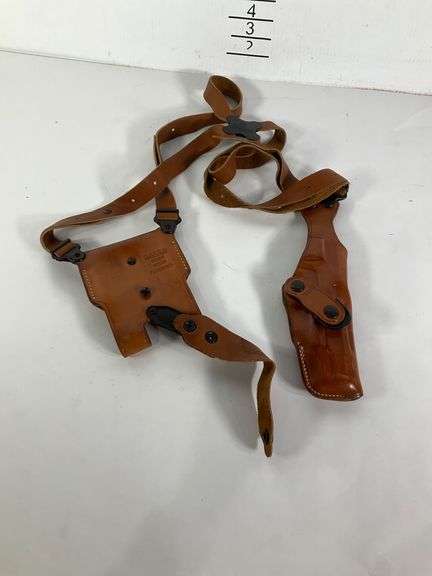 Galco Leather Shoulder Holster System with Dual Pouches