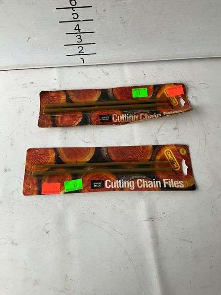 Two Oregon Cutting Chain Files in Original Packaging