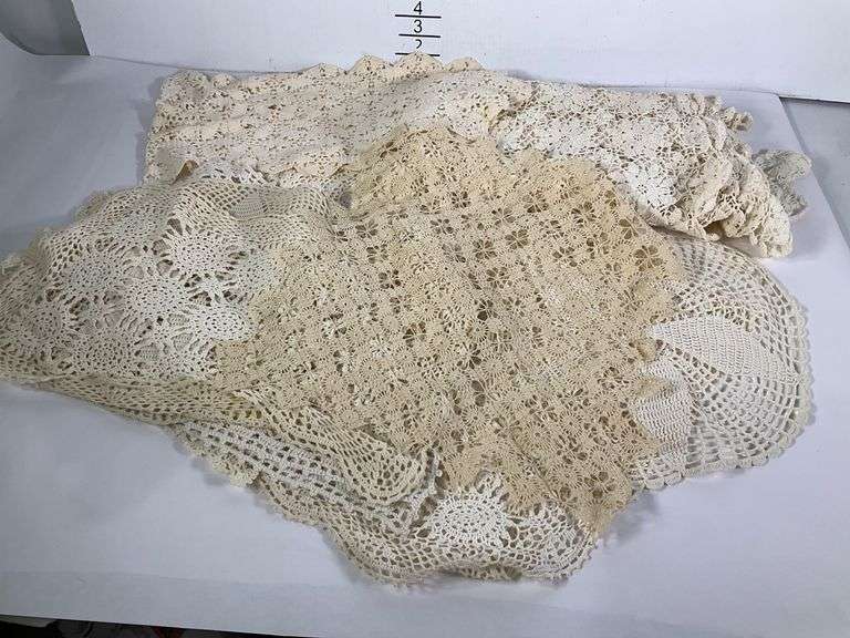 Cotton Crochet Lace Textiles - Hash Auctions