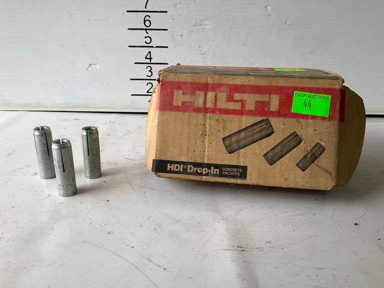 Hilti HDI Drop-In Concrete Anchors in Original Box