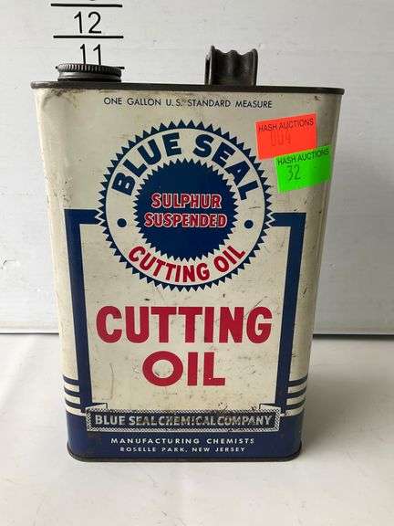 Blue Seal Cutting Oil Metal Can With Sulphur Suspended Label
