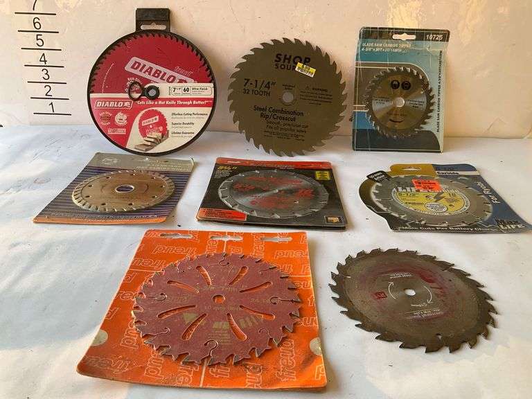 Circular Saw Blades, Various Brands and Types