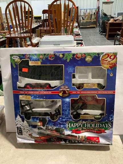 Eztec Imports Happy Holidays Express 29-Piece Train Set - Hash Auctions