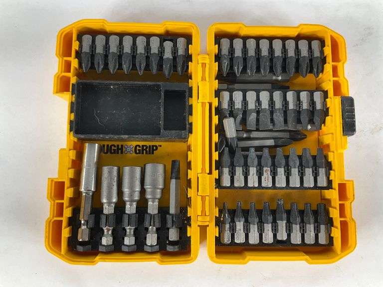 DeWalt Tough Grip Screwdriver Bit Set in Yellow Case - Hash Auctions