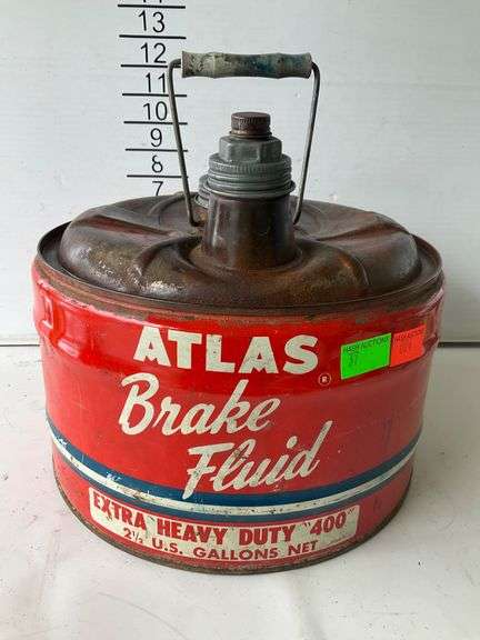 Atlas Extra Heavy Duty ‘400’ Brake Fluid 2.5-Gallon Metal Canister