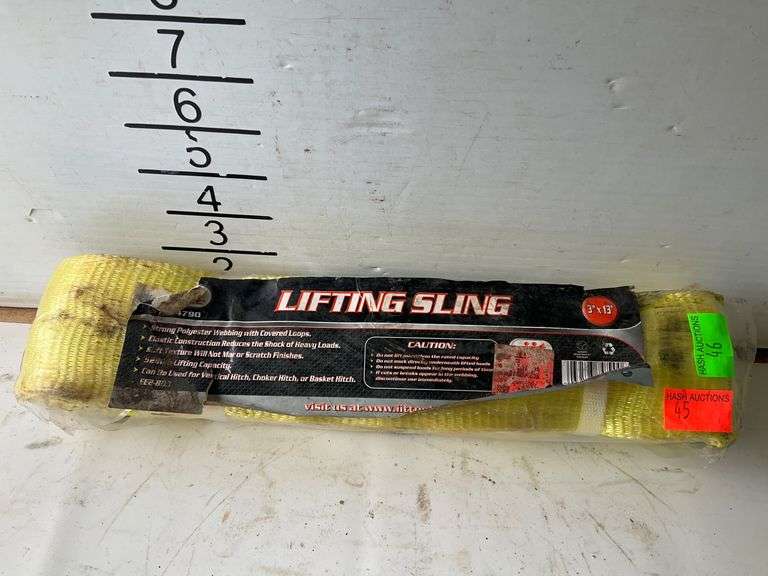 3-Inch x 13-Foot Yellow Lifting Sling