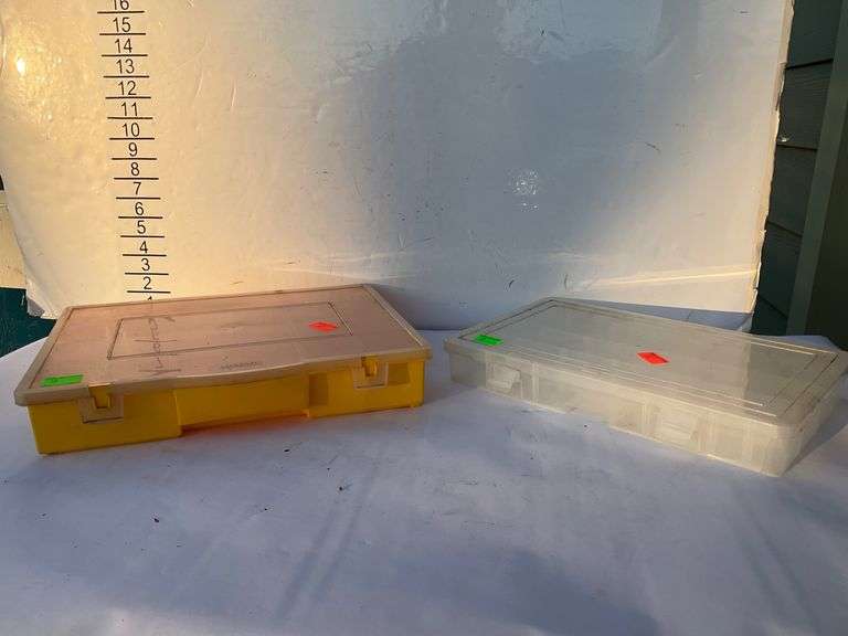 Two Plastic Divider Organizer Trays