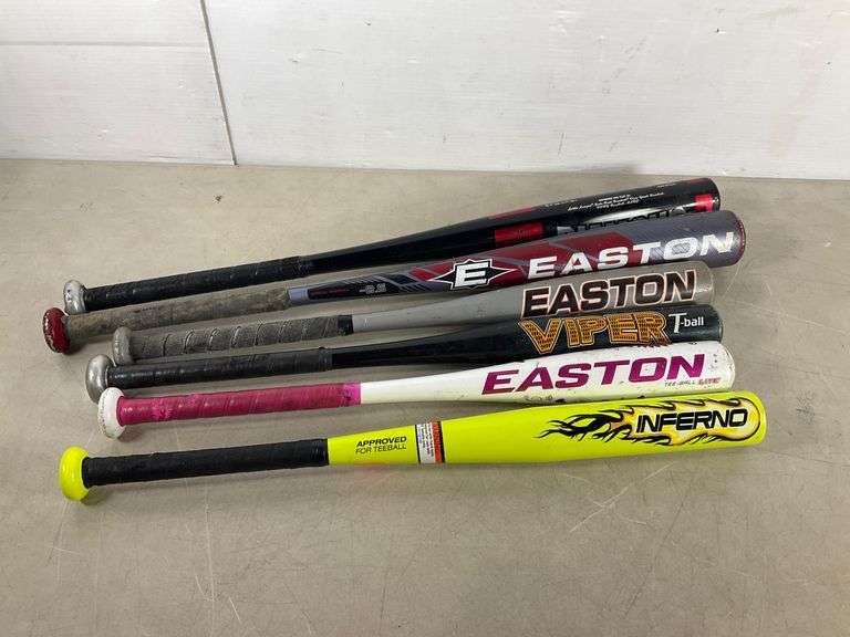 Bat T Ruck Set of Five Baseball and T-Ball Bats - Hash Auctions