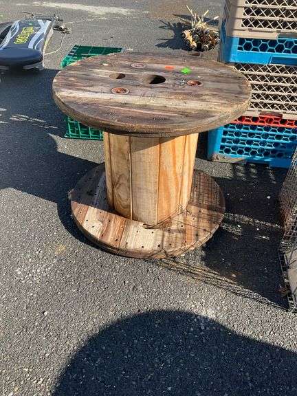 20”H x 26”Dia Cable Spool Made of Wood