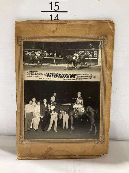 Mounted Horse Racing Photograph Featuring ‘Afternoon Imp’ - Hash Auctions